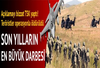 TSK: Son bir haftada 92 terörist öldürüldü