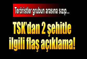 TSK: Teröristler canlı kalkanların arasına sızdı