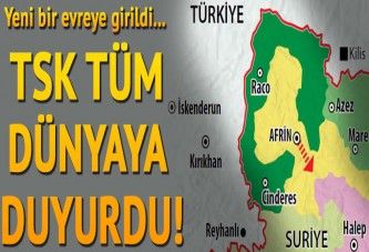 TSK, tüm dünyaya duyurdu! Yeni bir evreye girildi...