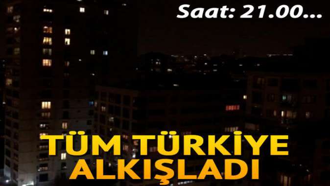 Tüm Türkiye alkışladı