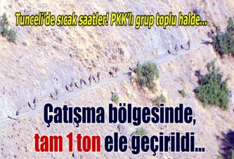 Tunceli’de PKK’nın 1 ton bombası ele geçirildi