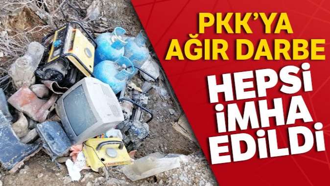 Tuncelide 14 sığınak ve barınak imha edildi