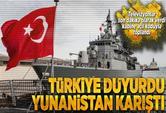 Türkiye duyurdu! Doğu Akdeniz'de gerilim yükseldi.