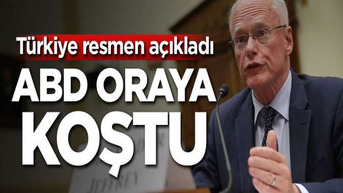 Türkiye resmen açıkladı, ABD hemen oraya koştu