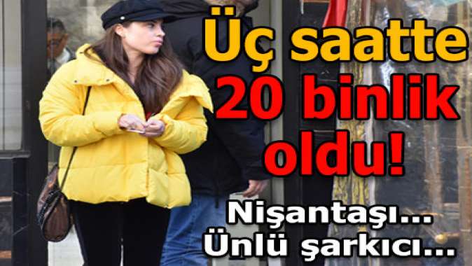 Üç saatte 20 bin TL!