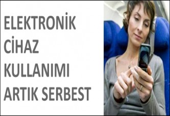 Uçaklarda 'elektronik cihaz' serbestliği