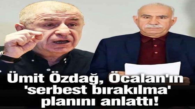 Ümit Özdağ, Öcalanın serbest bırakılma planını madde madde anlattı
