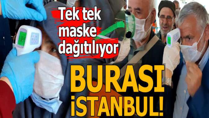 Umreden gelenlere İstanbul Havalimanında koronavirüs önlemi