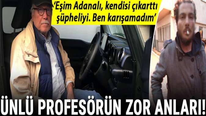 Ünlü profesörün cipine giren hırsızı eşi yakaladı!