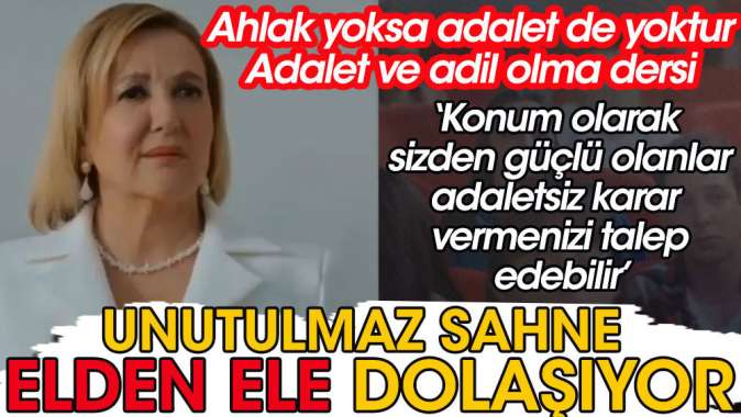 Unutulmaz sahne elden ele dolaşıyor