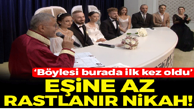 Üsküdar’da eşi benzerine zor rastlanır nikah töreni!