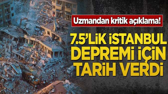 Uzmandan kritik açıklama! 7.5lik İstanbul depremi için tarih verdi