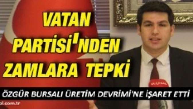 Vatan Partisinden zamlara tepki