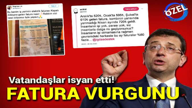 Vatandaşlar isyan etti! Fatura vurgunu