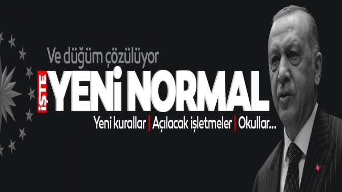 Yeni normalleşme: Yeni kurallar, açılacak işletmeler ve okullar...