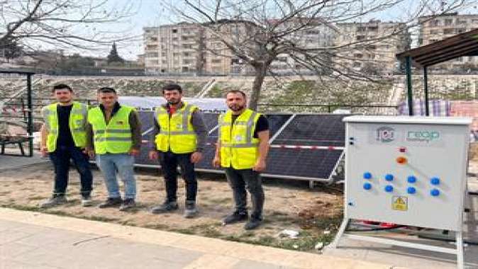 YEO, çadır kentlere güneş enerjili batarya sistemi kurdu
