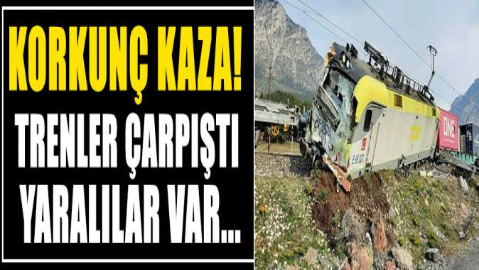 Yük treni raydan çıktı: Yaralılar var