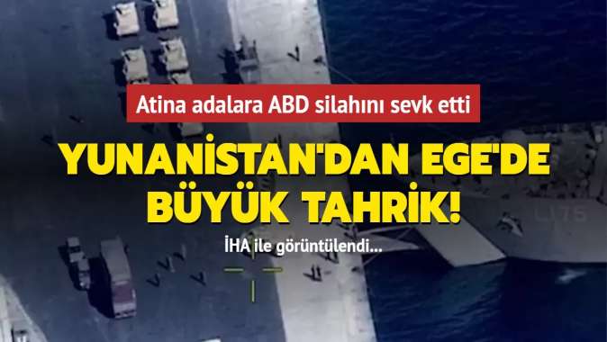 Yunanistan, Adalara ABD silahı sevk etti