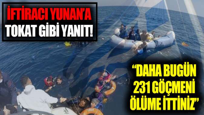 Yunanistanın Türkiyeye attığı düzensiz göçmen geçişleri iftiralarına sert yanıt!