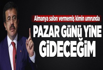 Zeybekci: Pazar yine Almanya'ya gideceğim.