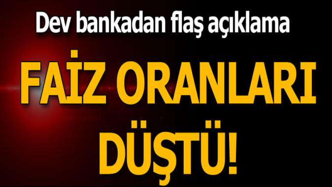 Ziraat Bankası kredi faiz oranlarını indirdi