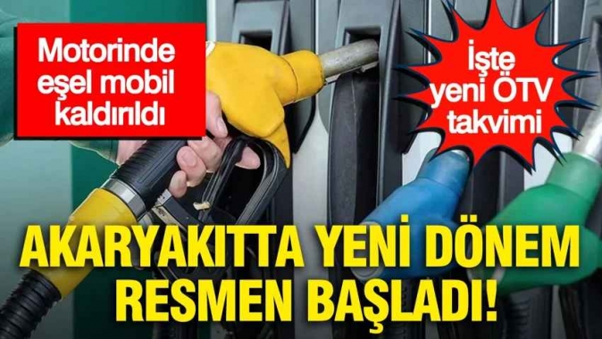 Akaryakıtta yeni dönem resmen başladı: Motorinde eşel mobil kaldırıldı... İşte yeni ÖTV takvimi