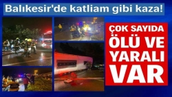 Balıkesir'de yolcu otobüsü devrildi: Çok sayıda ölü ve yaralı var