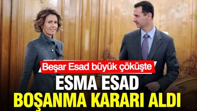 Beşar Esad büyük çöküşte: Esma Esad boşanma kararı aldı