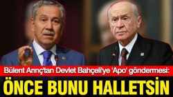 Bülent Arınç'tan Devlet Bahçeli'ye sert gönderme: Apo'ya statü peşinde koşanlar önce bunu halletsin