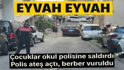 Darbedilen okul polisi ateş açtı, yanlışlıkla berberi vurdu