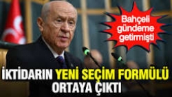 İktidarın yeni seçim formülü ortaya çıktı