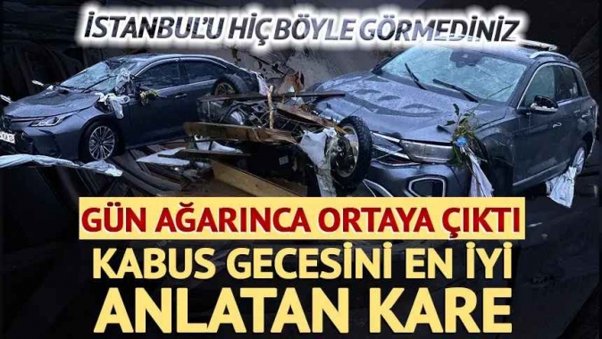 İstanbul'da geceyi en iyi anlatan kare! Gün ağarınca ortaya çıktı