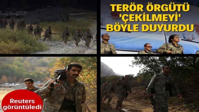 PKK'nın 'çekilme' açıklamasını Reuters görüntüledi