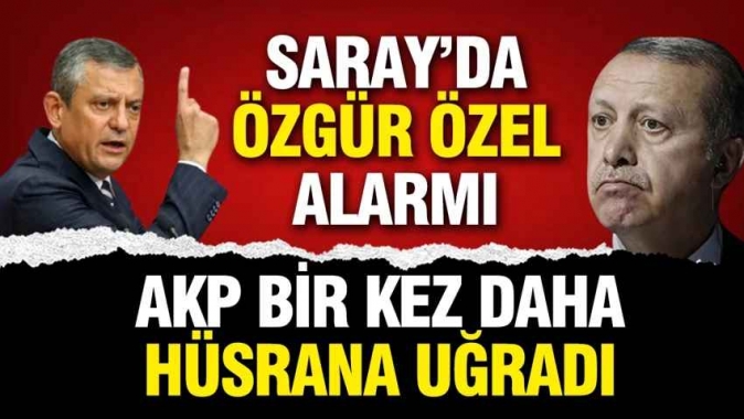 Saray'da Özgür Özel alarmı: Erdoğan bu ankette de kaybetti