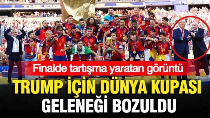 Trump için Dünya Kupası geleneği bozuldu: Finalde tartışma yaratan görüntü