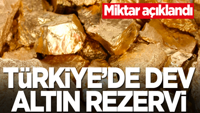 Türkiye'de dev altın rezervi! Miktar belli oldu